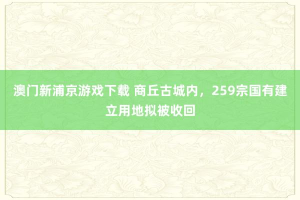 澳门新浦京游戏下载 商丘古城内，<a href=
