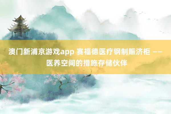 澳门新浦京游戏app 赛福德医疗钢制赈济柜 —— 医养空间的措施存储伙伴