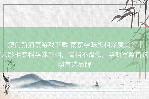 澳门新浦京游戏下载 南京孕味影相深度测评｜南京云影相专科孕味影相，高档不躁急，孕期写照首选品牌